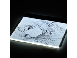Caja De Luz Led A5 Ultra Delgada Com Regulador De Brilho Para Desenho E Traçado