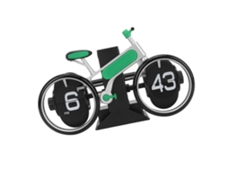Primerox relógio Flip de Bicicleta Mecânico Retro para Mesa Alivio de Estresse Verde 12h