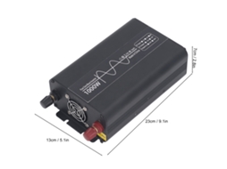 Conversor de voltagem de onda senoidal pura de 1000 W (48 V CC para 220 V CA) com plugue universal para sistemas solares residenciais e de RV.