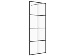 Divisória De Chuveiro Vidaxl Preto Vidro (80x195 Cm)