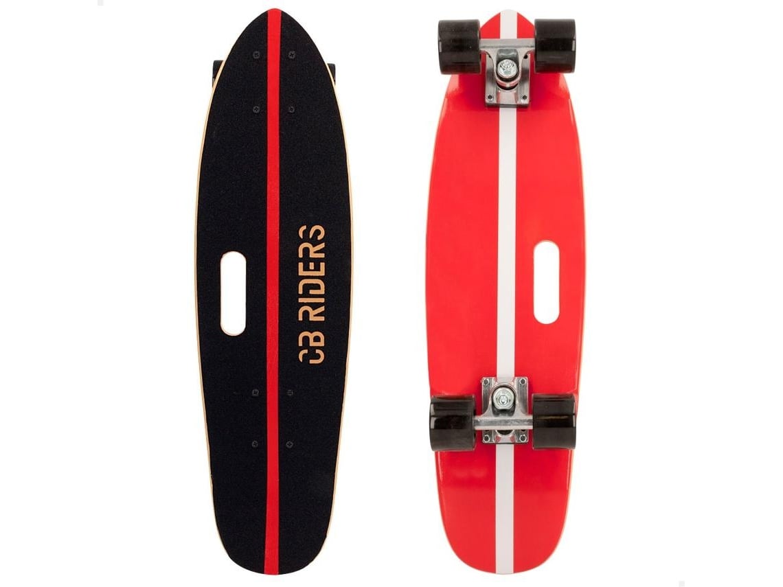 Skateboard CB RIDERS Preto com Alça 4 Rodas Max 100 kg