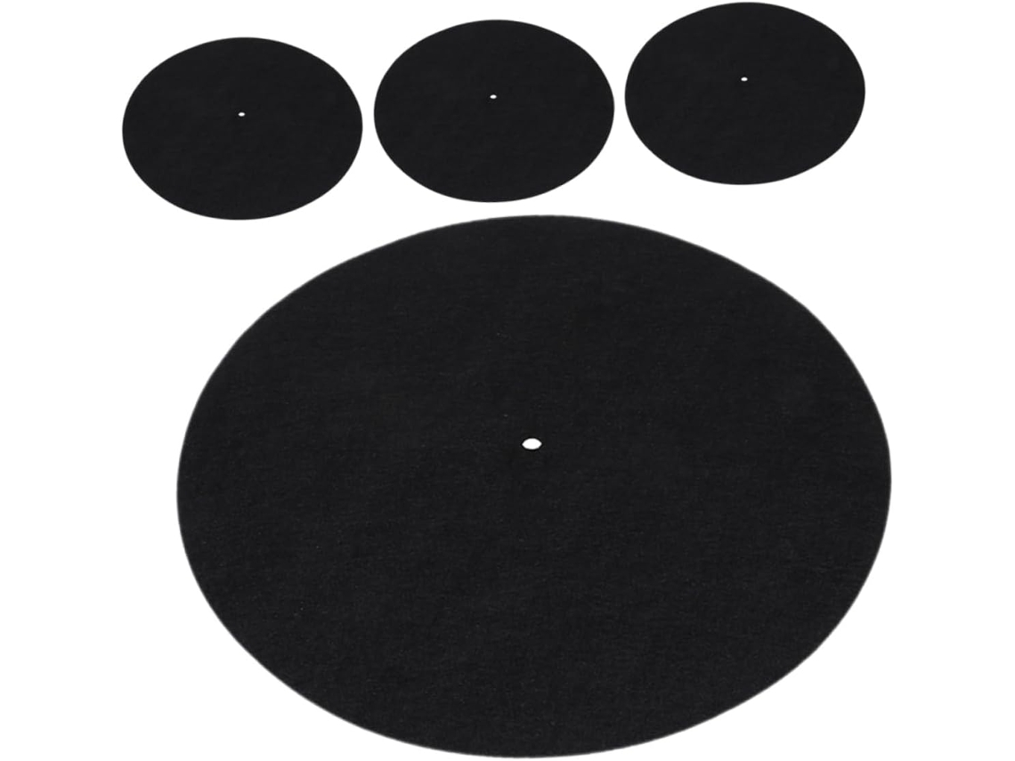 Conjunto De 4 Tapetes De Feltro Antiderrapantes E Antiestáticos Para Discos De Vinil, Ideais Para To Gokoco