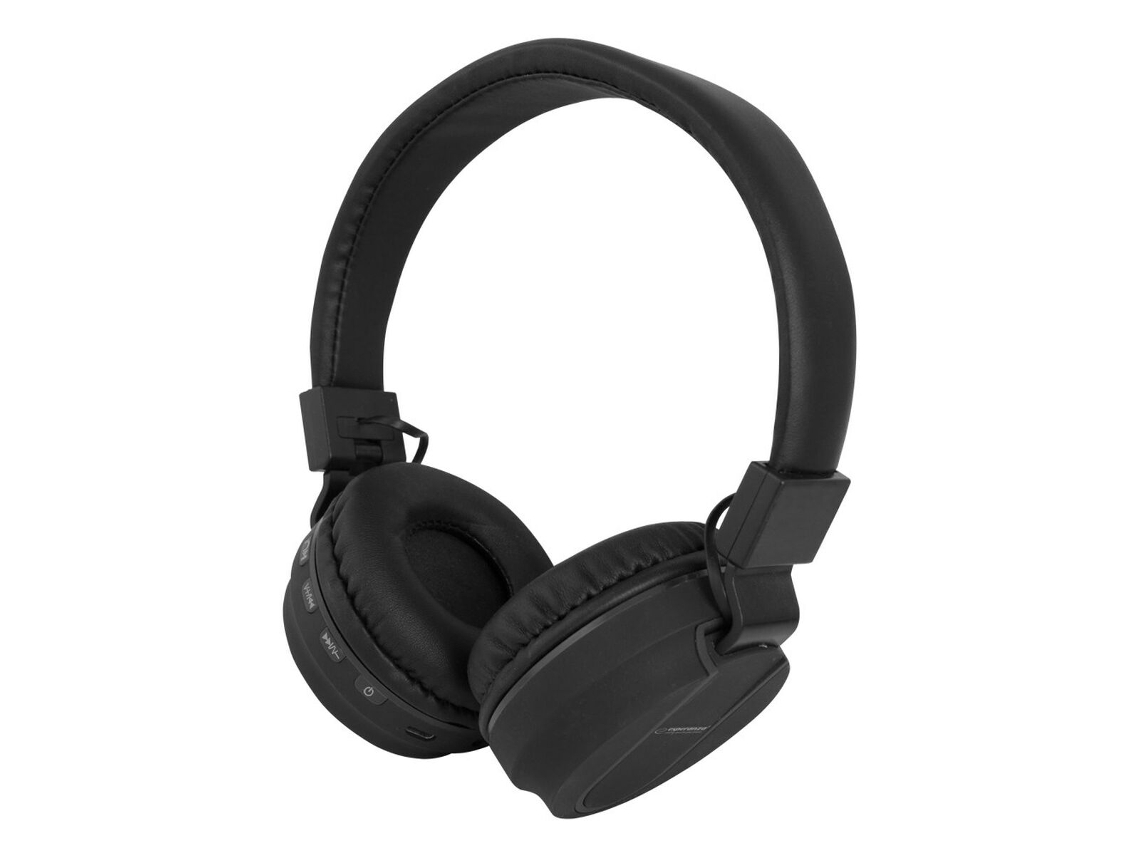 Auriculares Bluetooth com microfone ESPERANZA EH208K (Preto - Bluetooth 5.0)