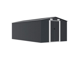 Vidaxl Abrigo De Jardim 257x489x181 Cm Metal Antracite