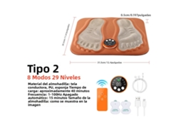 Almofada de Massagem para os Pés Recarregável, Matriz de Massagem para os Pés MDUG (estilo 2)