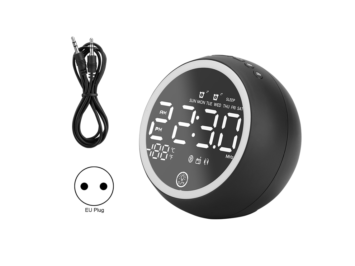 Alto Falante Bluetooth 5.0 Com Chamada Sem Mão E Display De Temperatura