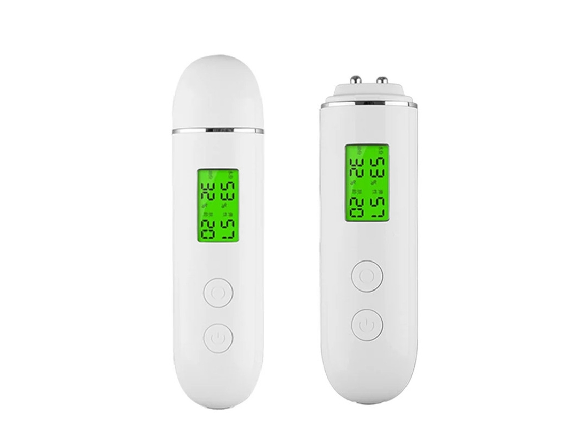 Analisador De Conteúdo De Óleo De Pele De Precisão Digital Lcd, Monitor De Pele Testador De Umidade, Presente Para Mulheres Yizhood (branco)