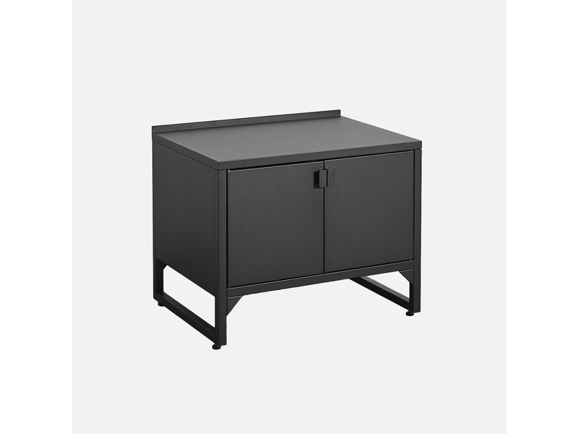 Cozinha Exterior em Aço 2 Portas, 80cm, Preto SWEEEK