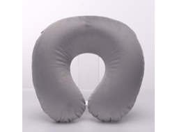 Almofada Cervical Cinza para Crianças, Formato U, com Almofada Removível, AQUAFORGE