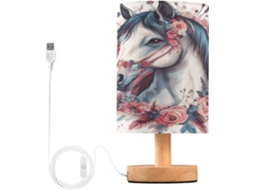 Abajur De Cabeceira Com Flores, Entrada Usb, Sem Necessidade De Lâmpada, Luz Led Quente Para Quarto, Sala De Estar