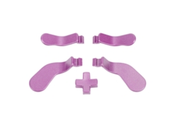 5 Peças Paddle E D Pad De Aço Inoxidável Para Controle Elite Series 2 E Core Roxo Claro
