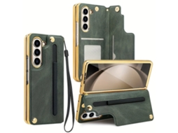 Capa Para Samsung Galaxy Fold4 Verde Veanxin