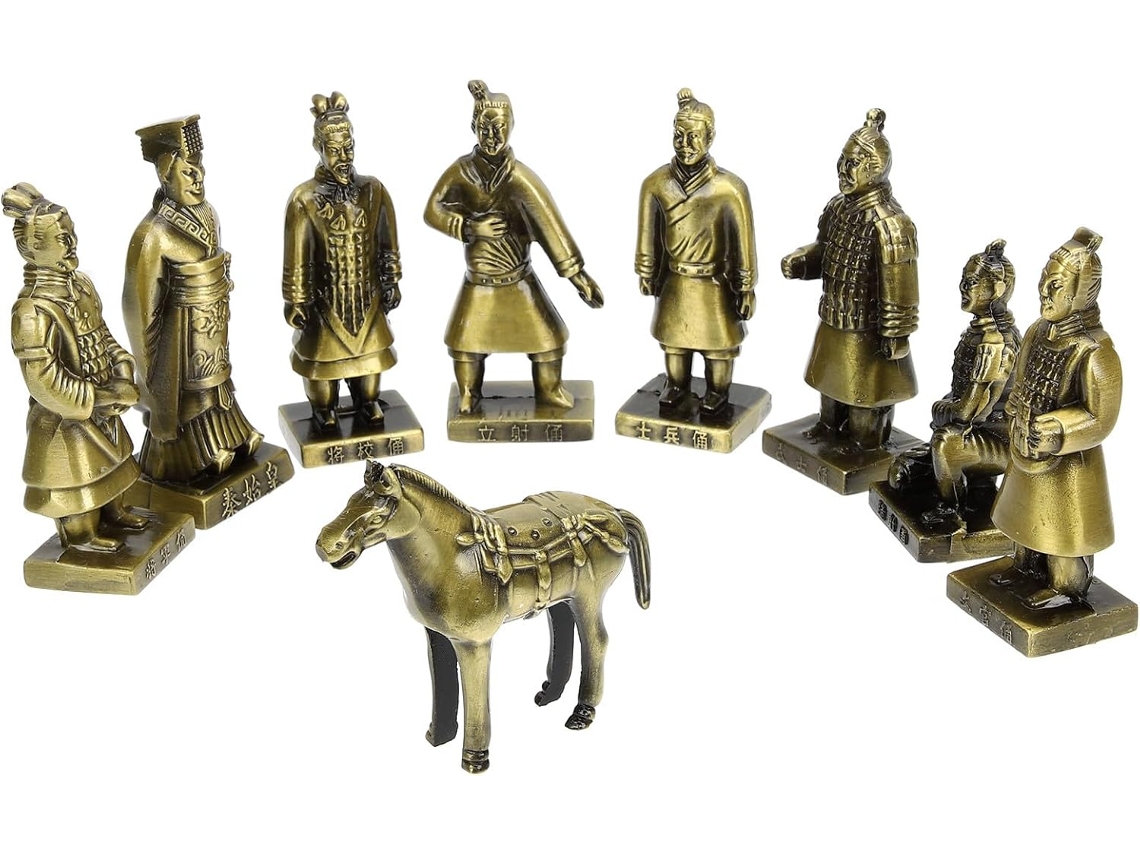 Guerreiros Acabamento Refinado Estabilidade Terracota Estatueta Retrô Exclusiva Decoração Escritório GOKOCO