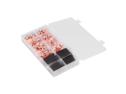 Conectores De Borne De Cobre Laxiscreed Para Cabos Awg 4-12 Com Tubo Termo Retrátil
