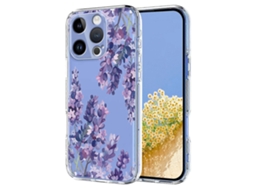 Capa Tkdaddy Para Iphone 16 Pro Com Estampa Floral De Borboleta E Tpu, Capa Traseira Para Celular Wisteria