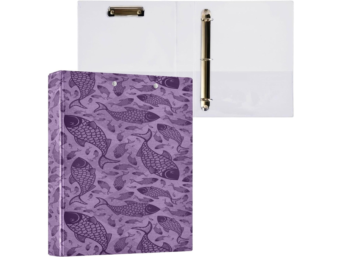 Pacote com 1 Pasta de 3 Argolas Capa Bolso, 1/2 Unidades para Tamanho Carta (28 21,6 Cm), D (2,5 Cm X 1,27 Cm)