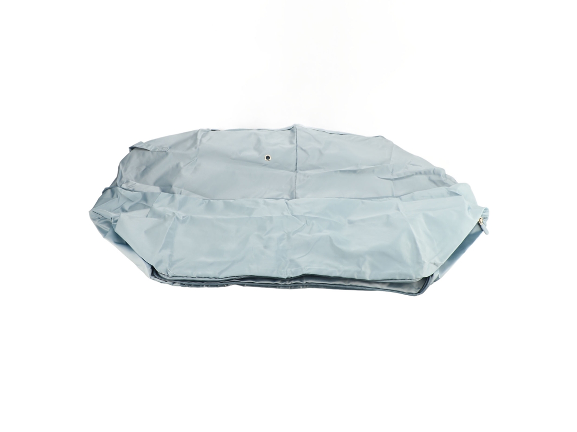 Saco Organizador de Roupas para Mudanças Grande Capacidade Plegável Impermeável Náilon Azul Cinza