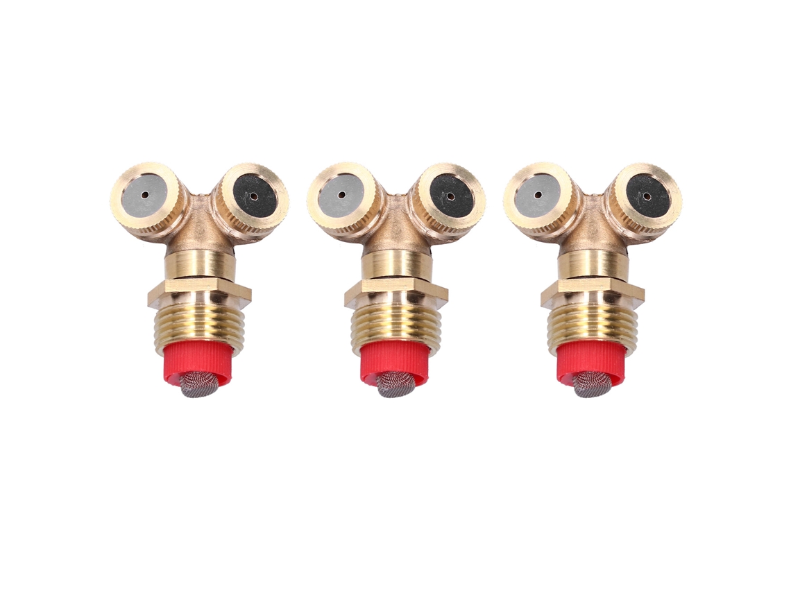 Bico De Pulverização Agrícola 3pcs Com Filtro Rosqueado Macho G1/2