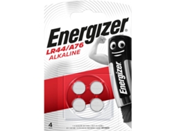 Pilha de Botão Alcalina ENERGIZER LR44/A76 1.5V (4 Unidades)