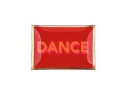 Piatto Decorativo Rettangolare Gift Company Love Plates Dance Vetro