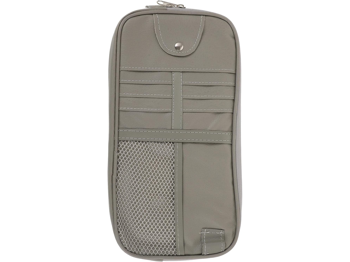 Porta-documentos Para Carro, Estojo Organizador Para Quebra-sol, Cinza