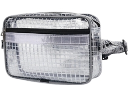 Bolsa de cintura transparente e ajustável para ferramentas, leve, ideal para viagens, passeios e armazenamento. Perfeita.