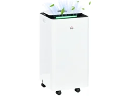 Desumidificador elétrico de 12l por dia, com depósito de 2,5l, silencioso, 5 modos, 2 velocidades, LCD, temporizador 25x25x50,5 Cm Branco | S/MARCA