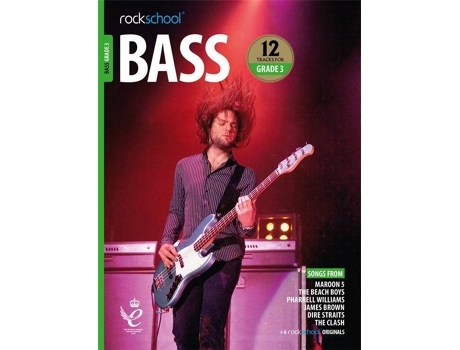 Livro ROCKSCHOOL Bass - Grade 3 2018+ (Para Baixo - Idioma: Inglês)