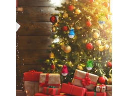 Laxiscreed Conjunto De Natal Para Família Com Pijamas Estampados De Flocos De Neve Para Bebé 6-9 Meses