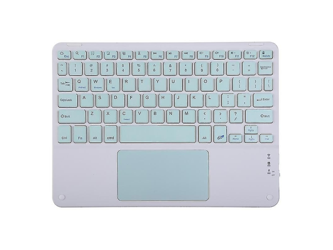 Teclado Sem Fio Bluetooth com Touchpad Recarregável para Pc e Laptop