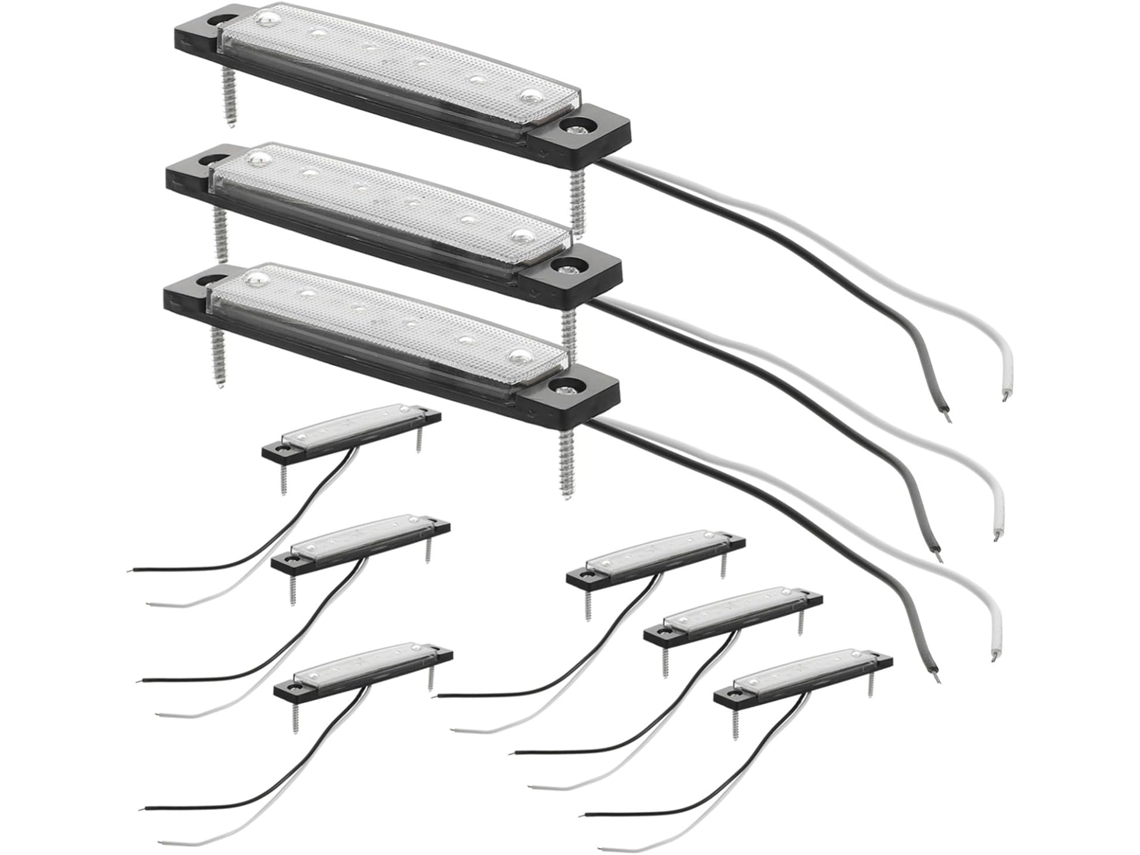 Conjunto De 10 Peças Luzes Freio E Piscas Led Villcase Para Carro, Reboque Ou Caminhão Conjunto De Luzes Indicadoras