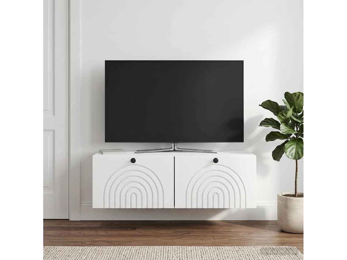 Vidaxl Gabinete de Tv de Parede Branco 99 X 41 X 30 Cm