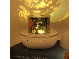 1 Luminária Noturna Infantil em Formato de Estrela, Projetor Led com Rotação de 360°, Conjunto com 6 Unidades BRILVIBERA