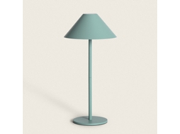 Candeeiro De Mesa Led Portátil Para Exterior Em Metal Com Bateria Usb Recarregável Kivuli Verde Celadon