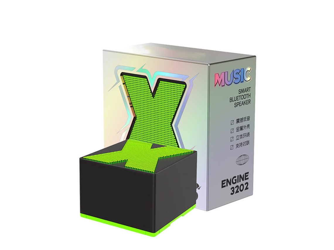 Mdug Hificaixa De Som Surround Com Subwoofer Portátil Mini Metal Twscaixa De Som Bluetooth Com Microfone