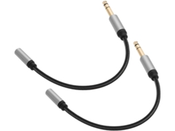 Cabo Extensor De Áudio Para Fone De Ouvido E Telefone Com Revestimento Trançado. Gokoco (2 Unidades)