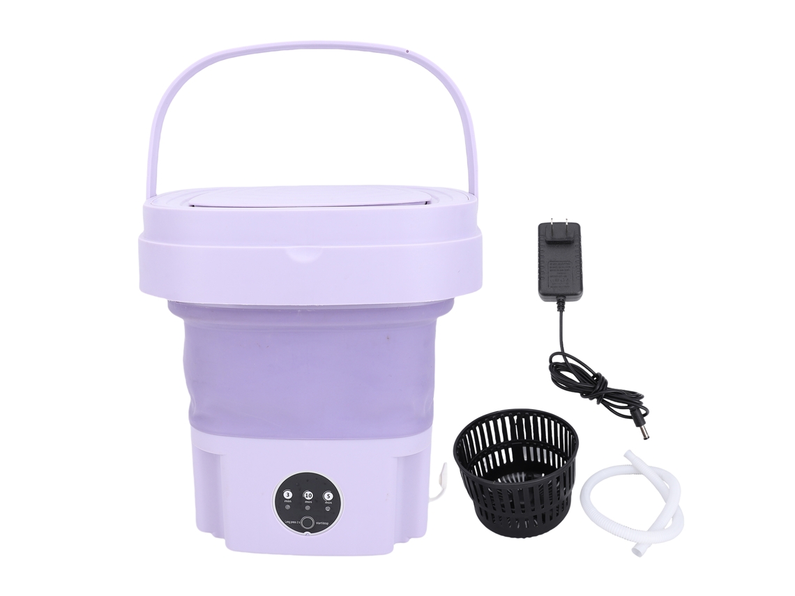 Laxiscreed Máquina De Lavar Mini, 11l, Automática, Secagem Suave, Plegável E Leve Para Dormitórios E Casa