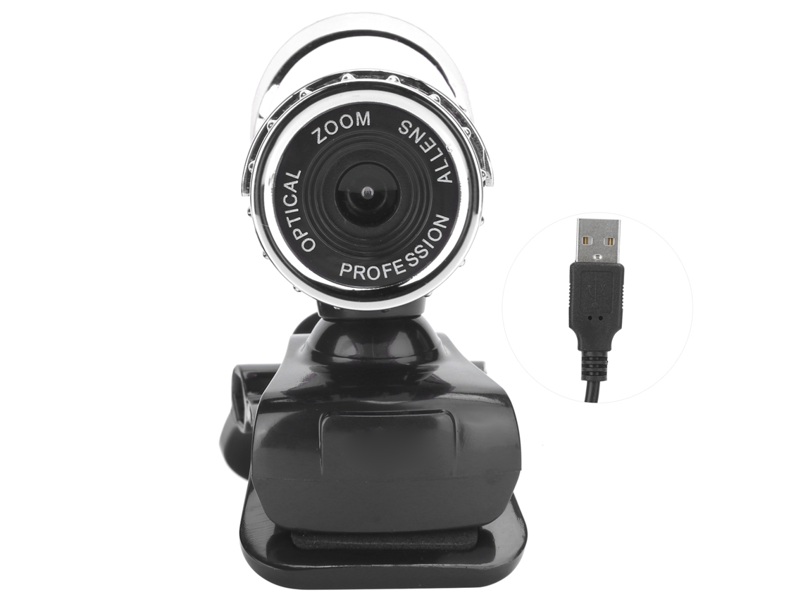 Webcam Hxsj Lg68 Com Microfone Integrado E Absorção De Som, Câmera Usb Para Transmissão Ao Vivo De Conferências De Ensino Aquaforge (prata)