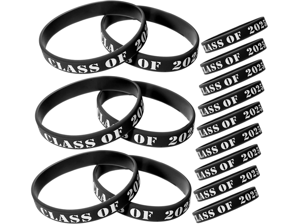 Pulseiras Showeroro 25-Format para Turma, Acessórios Escolares Decorativos, Pulseiras com Tema Formatura