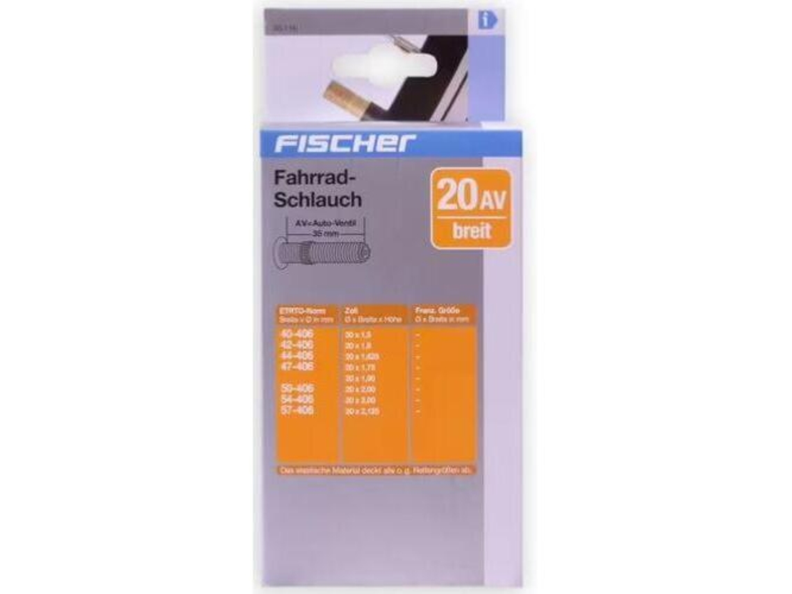 Tubo Interior com Válvula Schrader Grande FISCHER 20