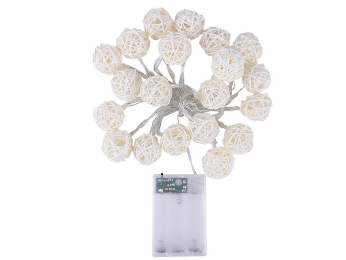 20pcs Luz De Corda De Bola De Vime