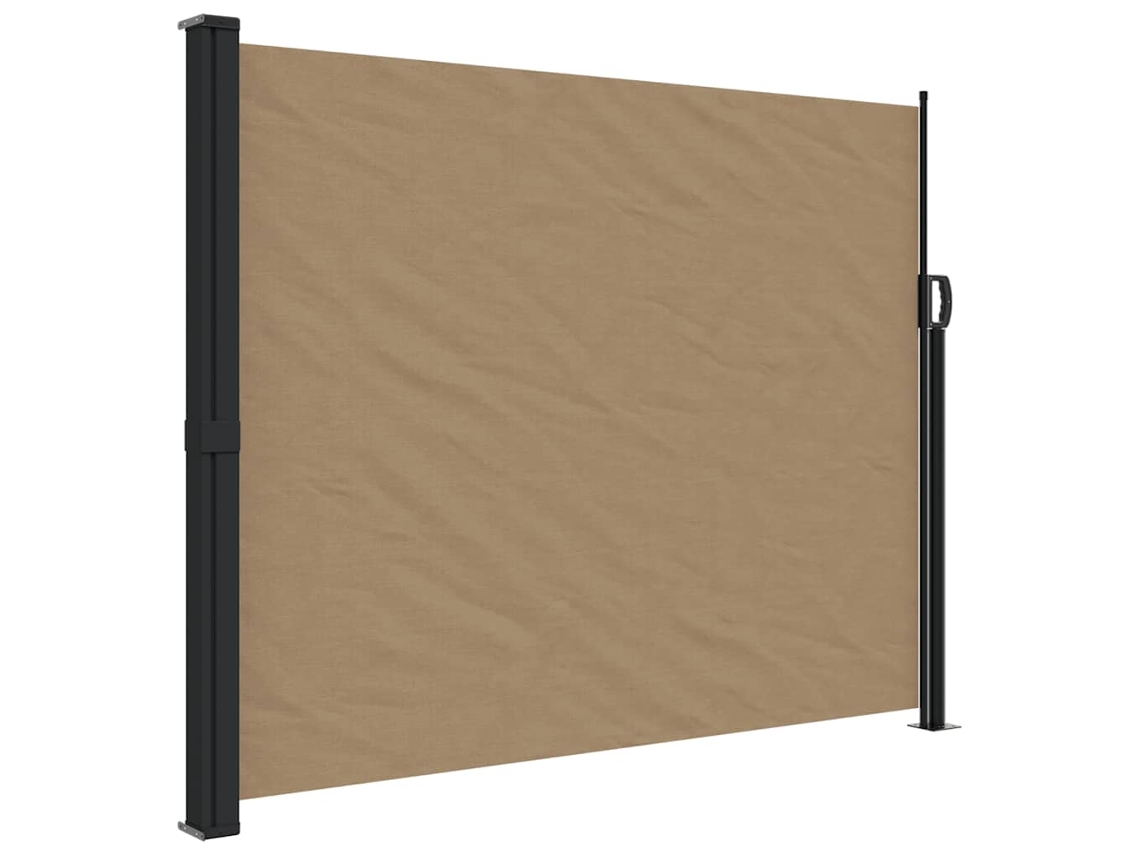 Retractable Side Awning, Retractable Side Awnings Vidaxl Cinzento-acastanhado Poliéster (160 X 500 Cm)