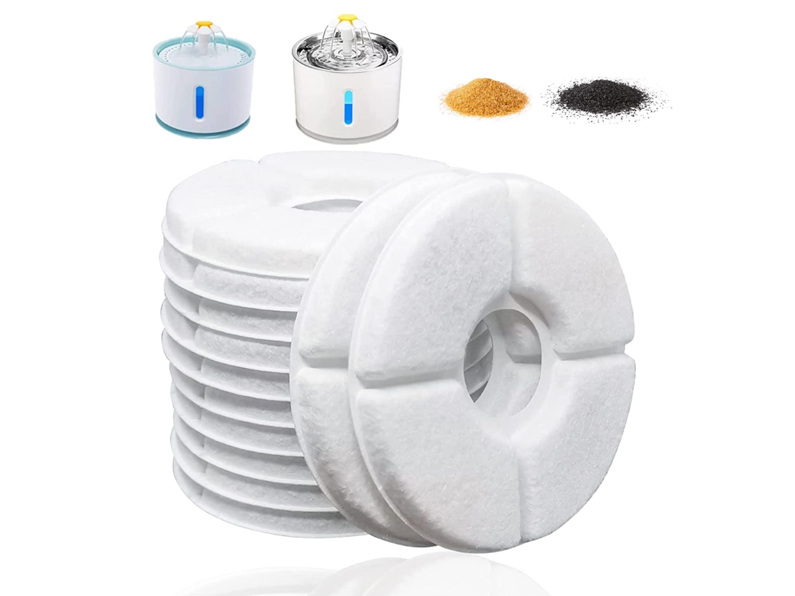 Filtro para purificador de água, pacote com 16 unidades, tripla filtragem, dispensador de água de 2,5 litros.
