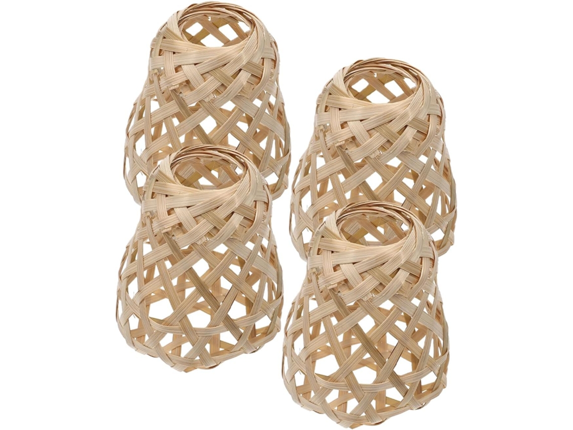 Conjunto de 4 Peças Leves e Rústicas em Bambu. SFUSHOS