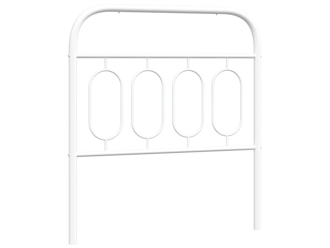 Cabeceira de substituição de 80 cm em metal branco, exclusiva da MAISON.