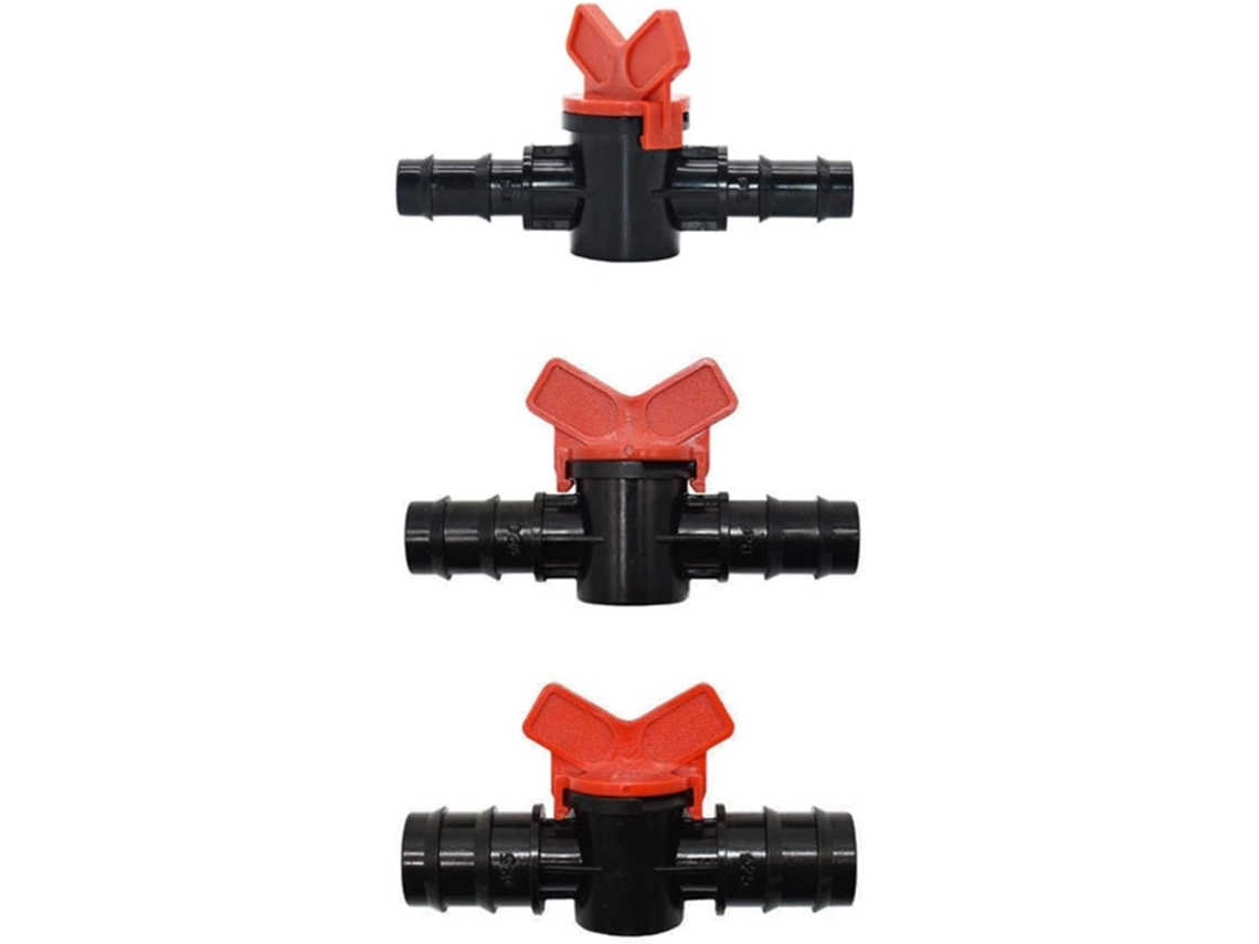 Aspersores de Irrigação Jardim 16mm 20mm 25mm Torneira Dn10 Dn15 Dn20 Válvula Corte Água 1 Conector Mangueira