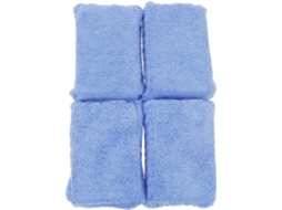 Esponja De Microfibra Para Carro, Conjunto De 4 Peças, Espuma Absorvente, Azul