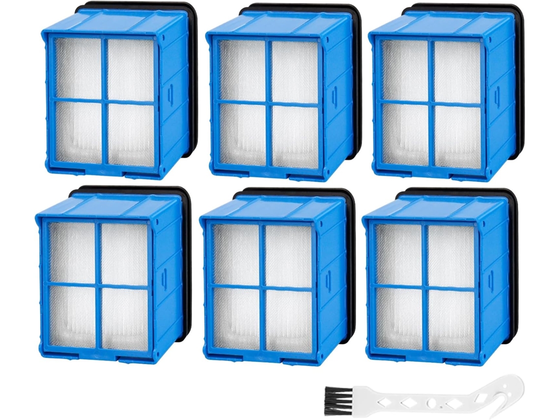 Kit Com 6 Filtros De Reposição Para Aspirador Pó E Água Sem Fio