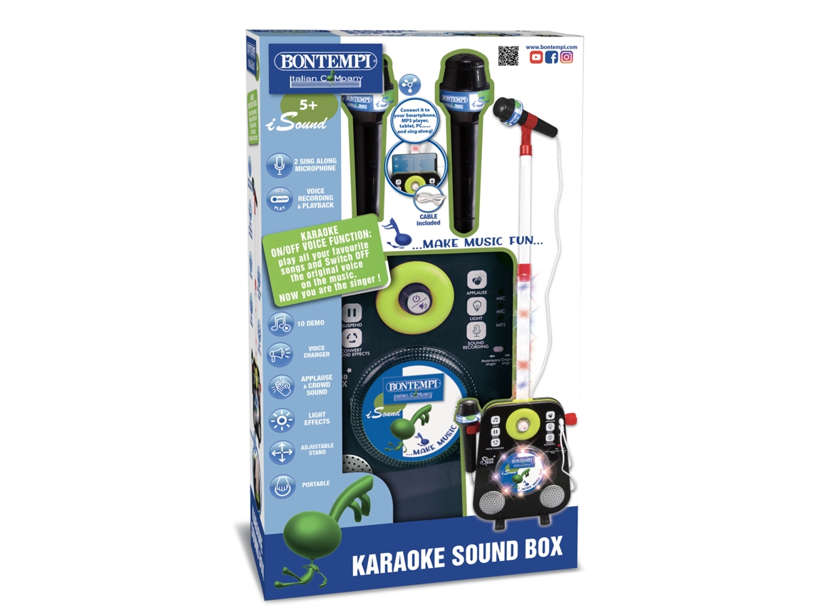 Conjunto de karaoke de brincar BONTEMPI microphone (3 anos)