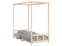 Kids Bed Frame, Kids Bed Frames Vidaxl Marrom Madeira De Pinho (90 X 190 Cm)